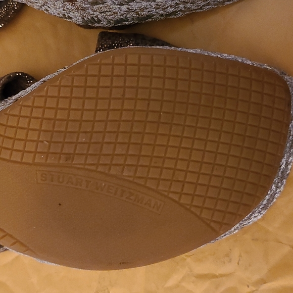 Stuart Weitzman Gold Wedges - Picture 7 of 9